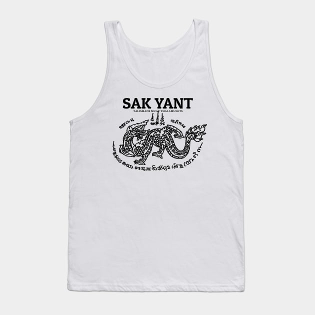 Muay Thai Tattoo Dragon Tank Top by KewaleeTee